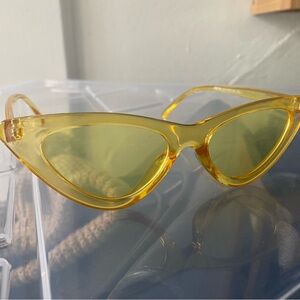 2/$5 Yellow Cat Eye Sunglasses